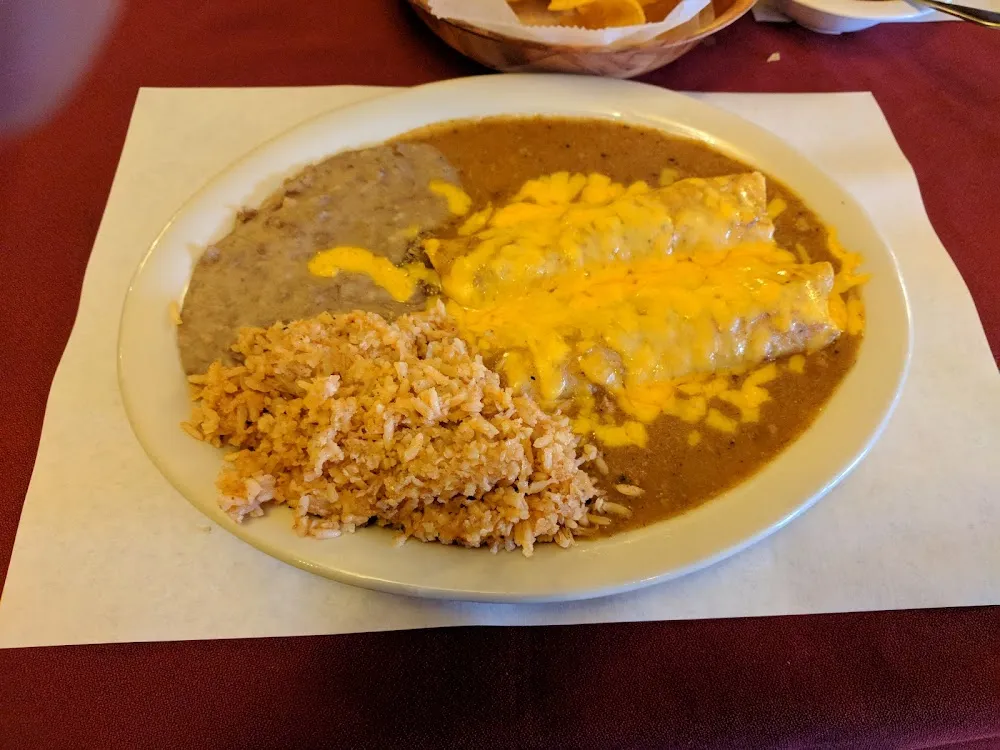 Beef Enchilada Plate