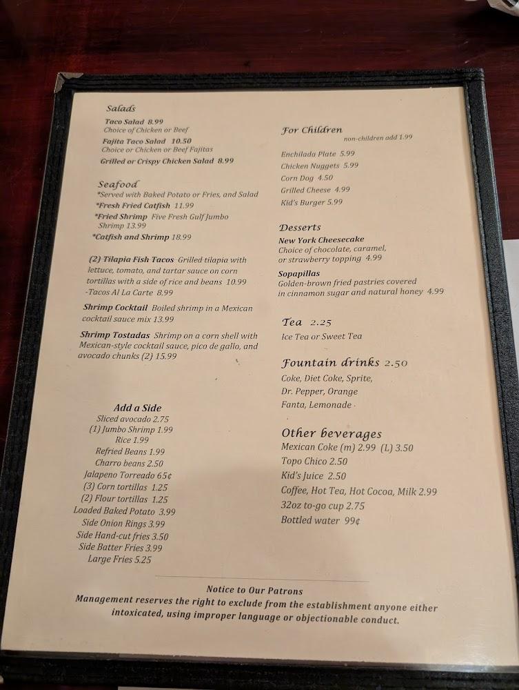 La Bahia Restaurant Menu image 3